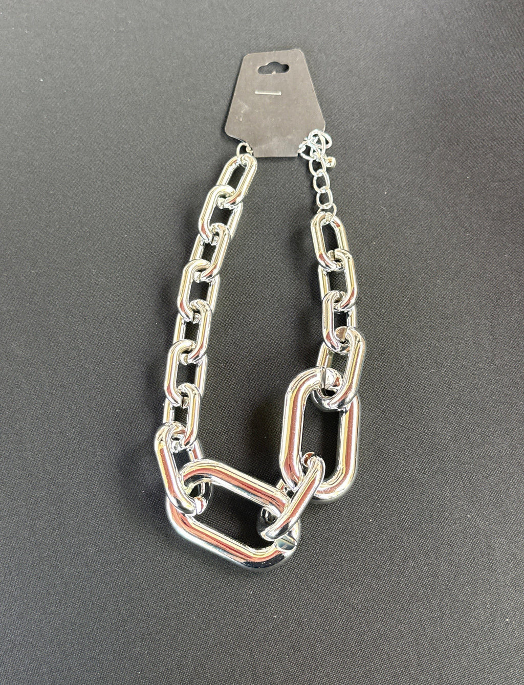 Bold Silver Oversized Link Chain Necklace