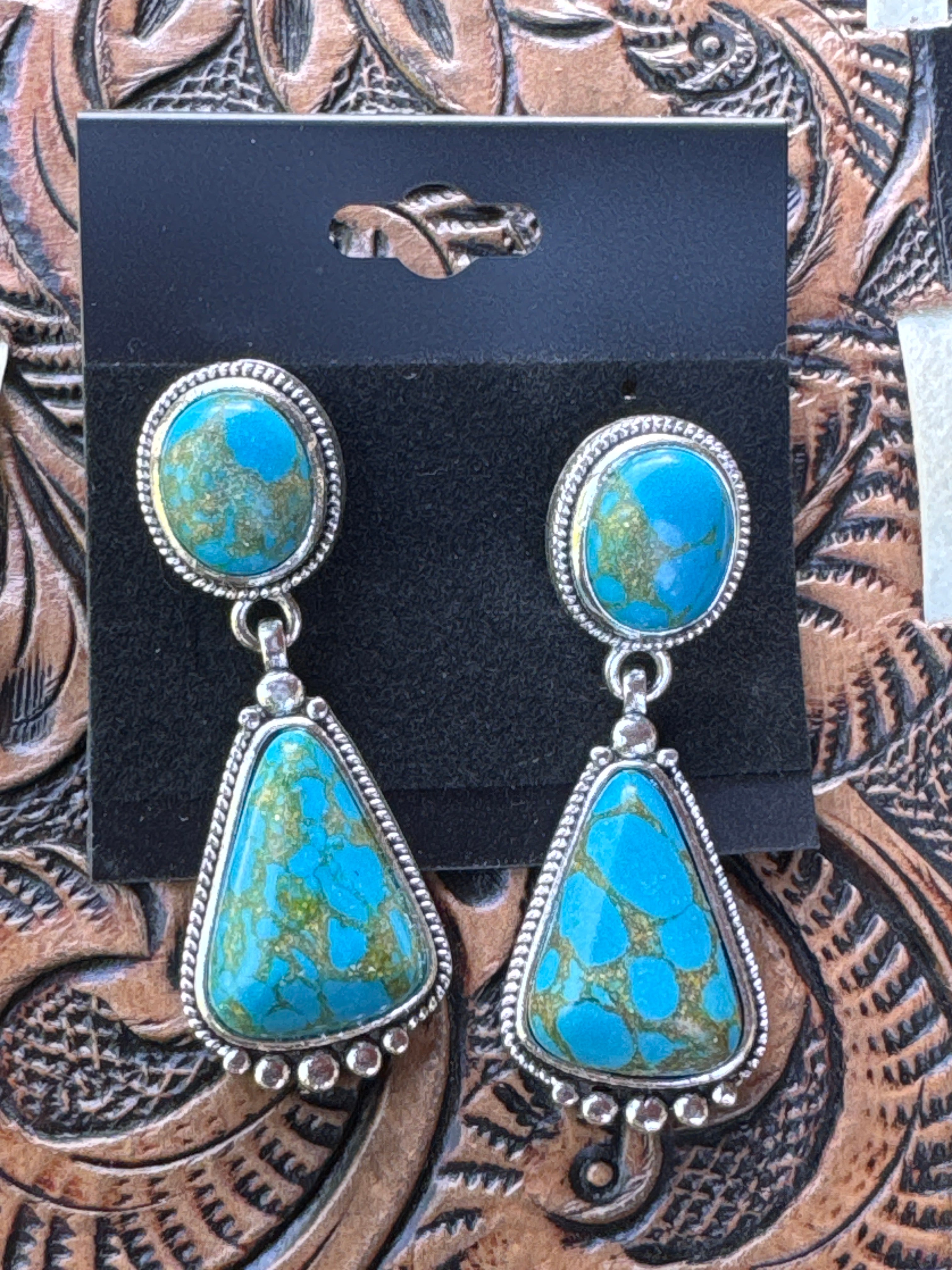 Desert Sky Turquoise Drop Earrings