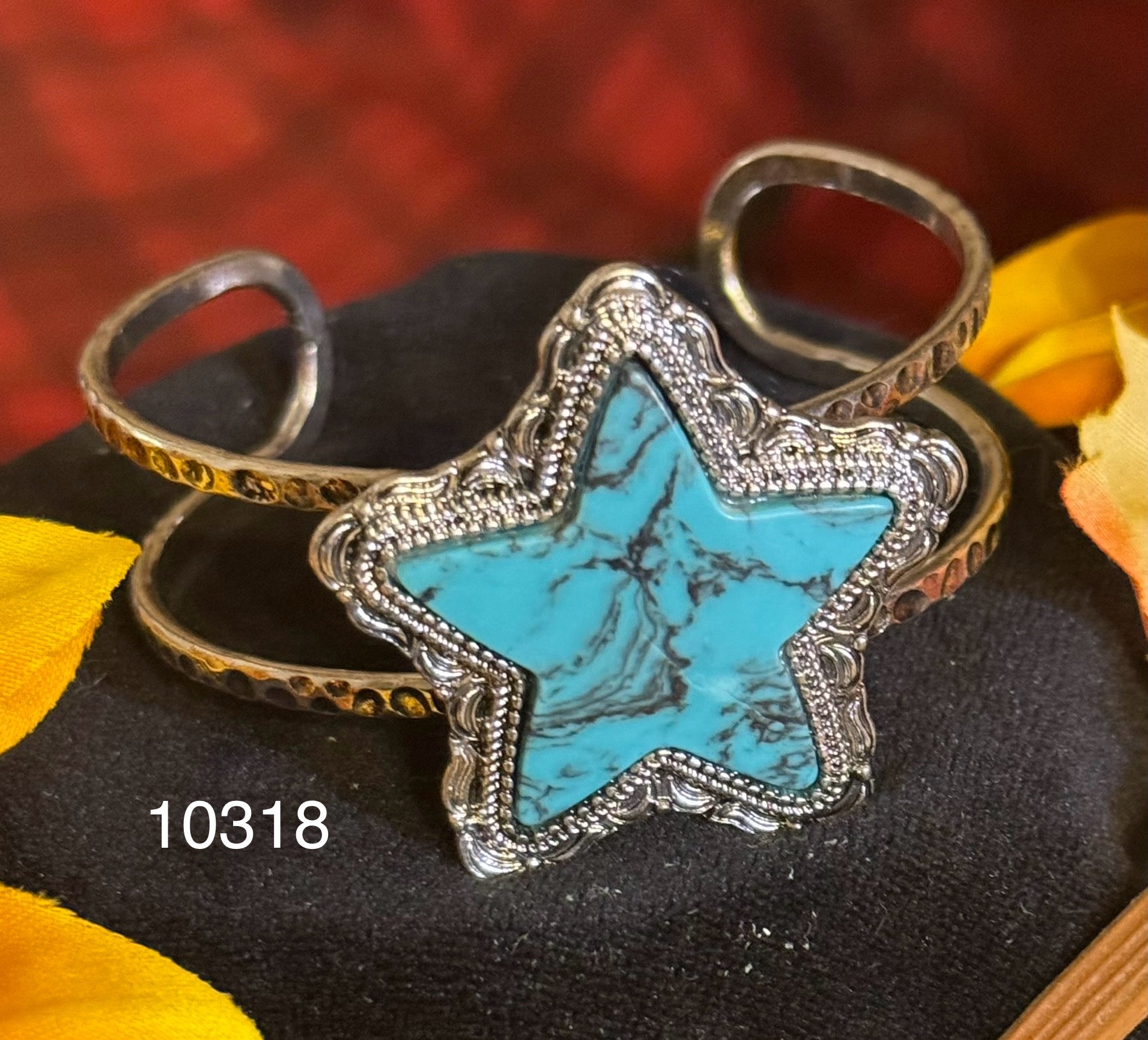 Turquoise Star Mesa Cuff Bracelet