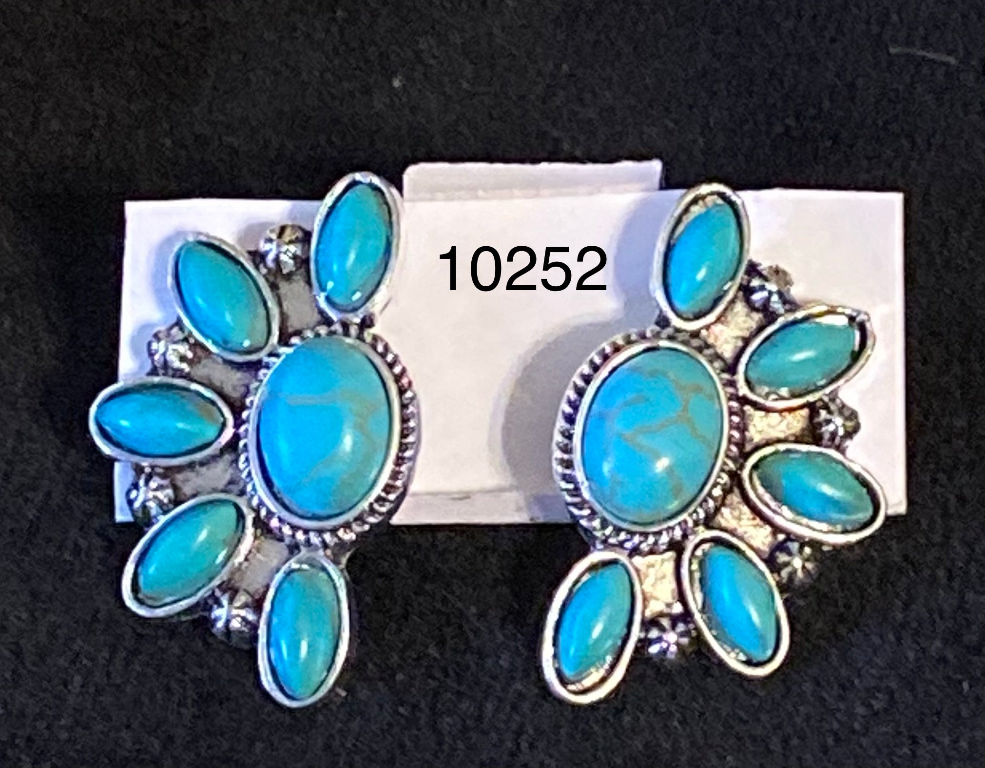Turquoise Sunrise Stud Earrings