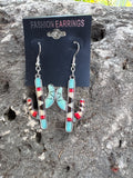 Serape Sunset Cactus Earrings