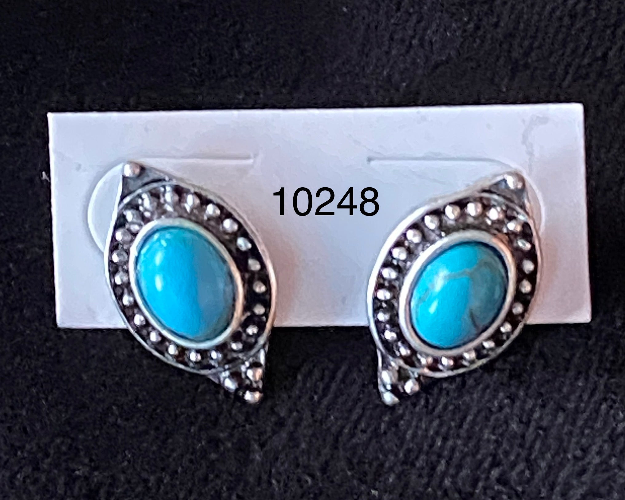 Turquoise Willow Stud Earrings